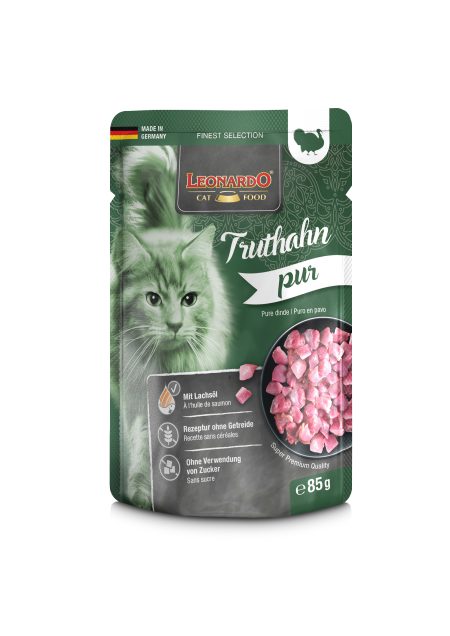 Leonardo Pure Turkey 85g - single-protein wet food for cats at Aquapet Kenya