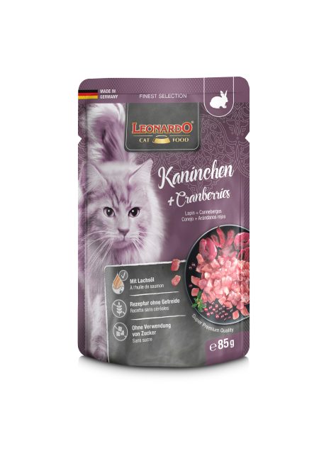 Leonardo Rabbit & Cranberries 85g - gourmet wet food for cats at Aquapet Kenya