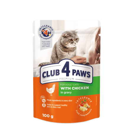 Club 4 Paws Chicken 100g premium cat treats at Aquapet Kenya