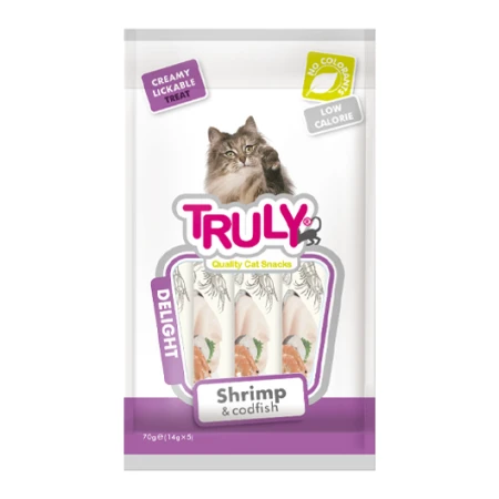 Truly Creamy Treats Shrimp & Codfish 70g