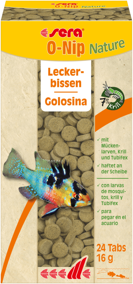 O-Nip Nature Tabs natural fish treats for aquarium enrichment