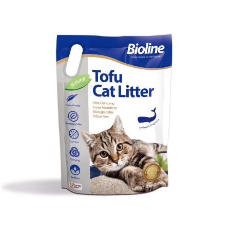 Tofu Cat Litter Ambergris 7L flushable and clumping litter at Aquapet Kenya