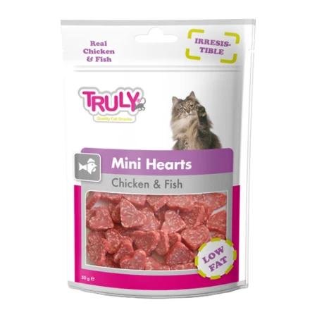 Truly Mini Hearts Chicken & Fish For Cat 50g #CC-10S