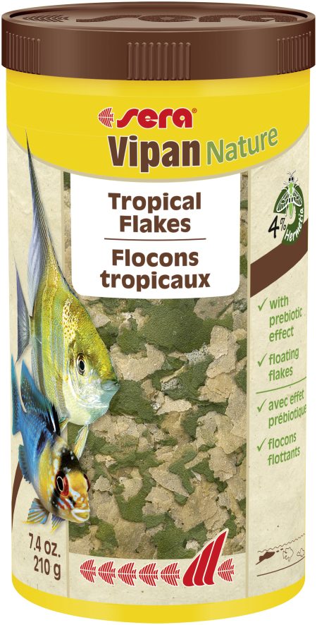 Vipan Nature Large Flakes 1000ml premium fish food at Aquapet Kenya