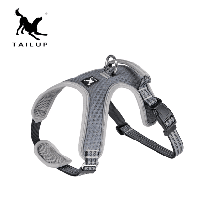 Aquapet Tailup Breezy Dog Harness QFXB-XL in extra-large size, featuring breathable mesh, adjustable straps, and a sturdy buckle for large dogs