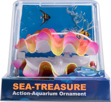 Large decorative giant clam for aquariums with realistic shell texture