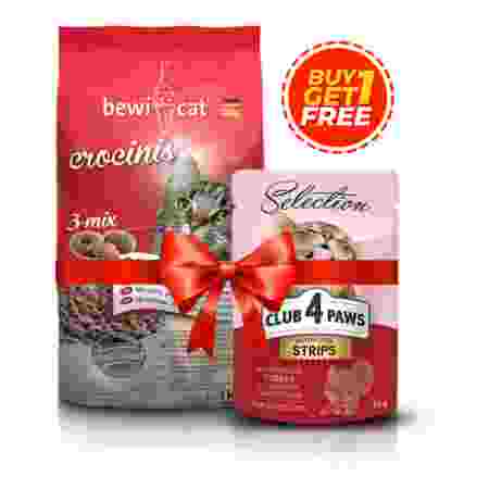 Bewi Cat Crocinis 3 Mix 1Kg