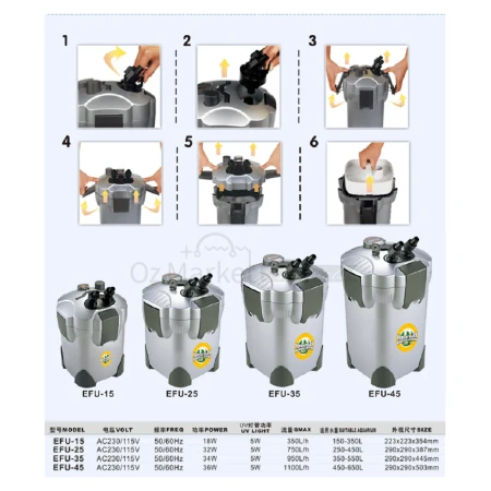 Alternative view of Jad External Filter EFU-25