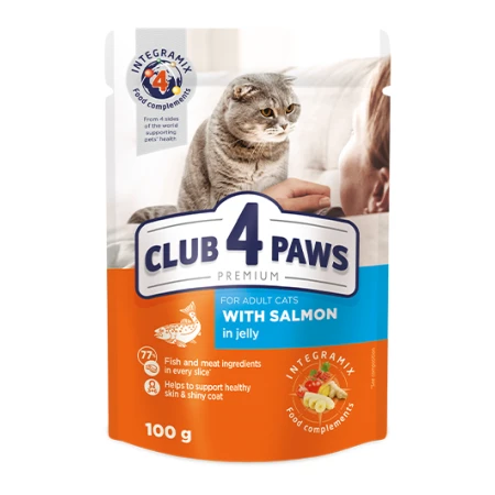Club 4 Paws Cat Salmon in Jelly 100g