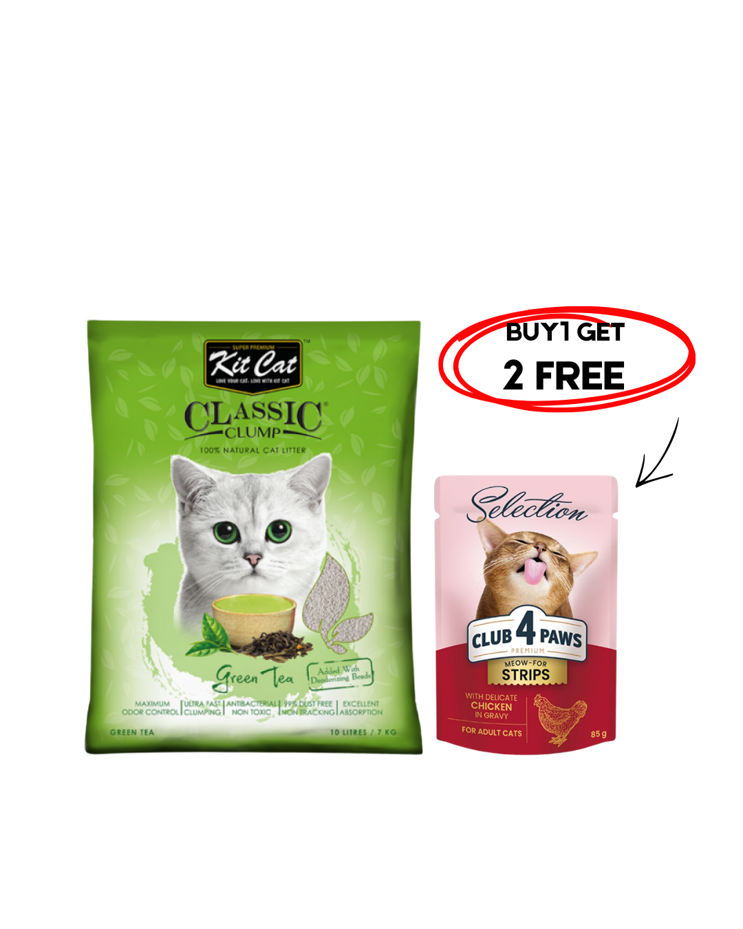 Kit Cat Clumping Green Tea 7Kg