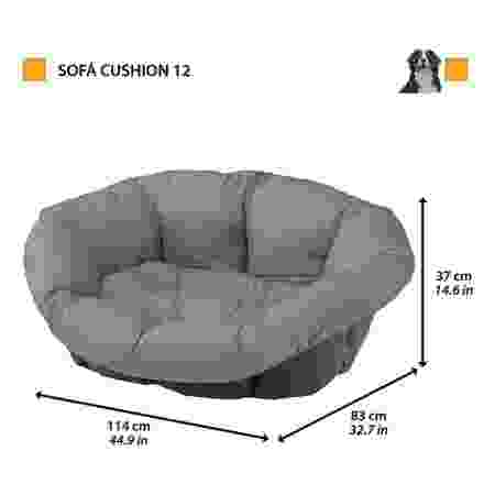 Alternative view of Ferplast Sofa 12 Pet Bed + Basin - Tortora